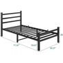 3ft Single Bed Frame with Headboard Image 8