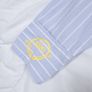 Zadig & Voltaire Blue White Striped Graphic Button-Up Tais Raye Tag Shirt Size XS Image 8