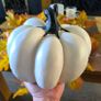 pre loved halloween black/ white pumpkin decoration Image 3