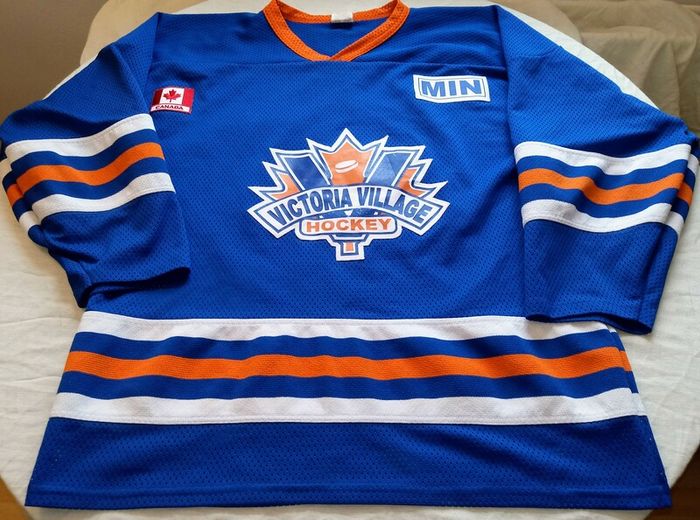 Vintage Victoria Village Canada Hockey Jersey Size L Adults