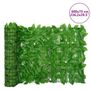 Balcony Privacy Screen with Green Leaves 600x75 cm Image 4