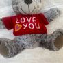 Mini Teddy Bear Love You Koochie Valentine approx. 14 cm. Please see photos Image 7