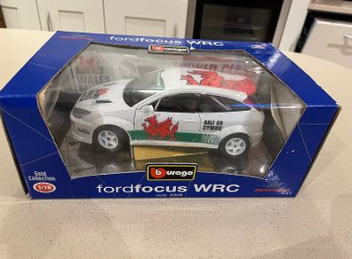 Ford Focus RS WRC 02 Wales 1/18 Burago extremely rare
