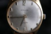 Vintage Swiss  Made Avalon Super Flat Watch Working Well 12ct Rolled Gold Excalibur Watch