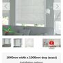Blinds2go Voile Sheer white Roman blinds rrp150 Image 2