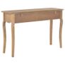 Console Table with 2 Drawers 120x35x76 cm Solid Pine Wood Image 5