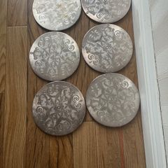 1970's Silver played Celtic design place mats set 6
