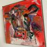Framed Original Abstract Painting of Cow  Original Gift Image 10