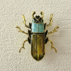 Beetle Brooch Pin