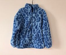 Dunnes Leopard Print Fleece Blue Size M