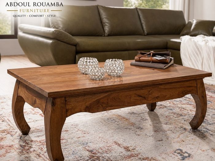 Large Solid Sheesham Coffee Table 110 x 60cm Handmade Wooden Table