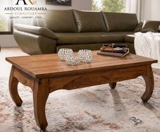 Large Solid Sheesham Coffee Table 110 x 60cm Handmade Wooden Table