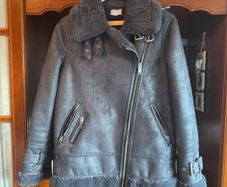 Warehouse Suede-look biker jacket