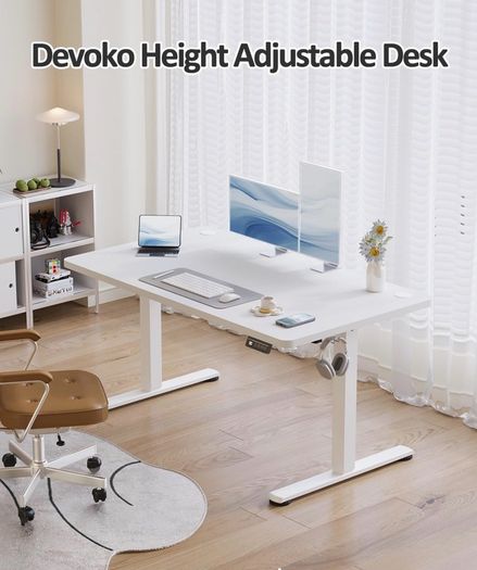 Electric Standing Desk 120x60cm Sit Stand Table Height Adjustable