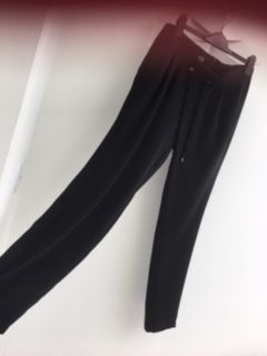 Black "PAPERBAG" TUZZI pants size 12/38 (30" leg)