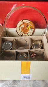 Tray & Set of 6 Glass Cups