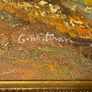 Large Vintage Framed Mountain Landscape Oil Painting Signed G. Whitman 24'' x36'' inches Image 3
