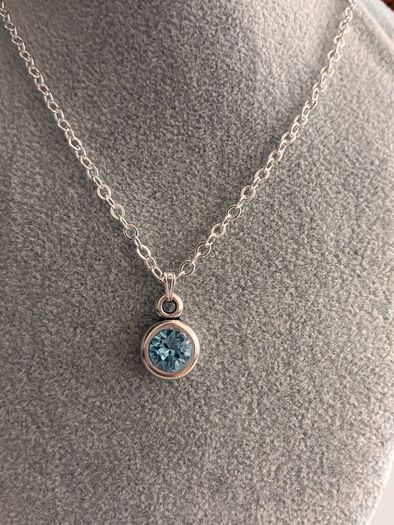 Silver Plated Aquamarine Swarovski Crystal Set