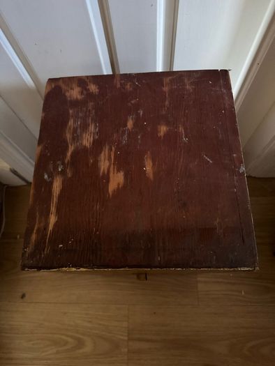 Vintage Industrial Wooden Storage Drawer / Crate with Brass Cup Handle