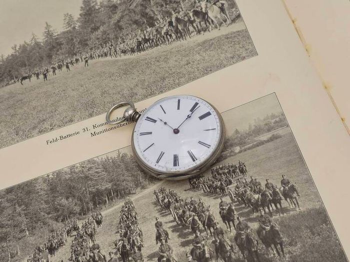 1800s Silver Swiss Made Key Pocket Watch for Restoration