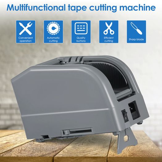BRAND NEW Upgraded Automatic Tape Dispenser Electric 6-60mm Applicable Tape Width Adhesive Cutter Packaging Machine 220V/110V