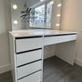 Glamour Vanity Table with Hollywood Mirror Image 5