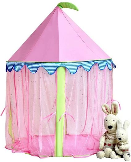 Girls Play Tent&Princess Castle Portable Playhouse, Pink Pop up tent for Kids Indoor/Outdoor Game (FREE POSTAGE)