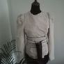 Zara  linen jacket with wide belt size L 10 -12 Image 5