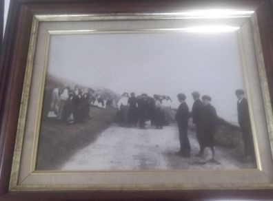 a old photo of connemara galway  people