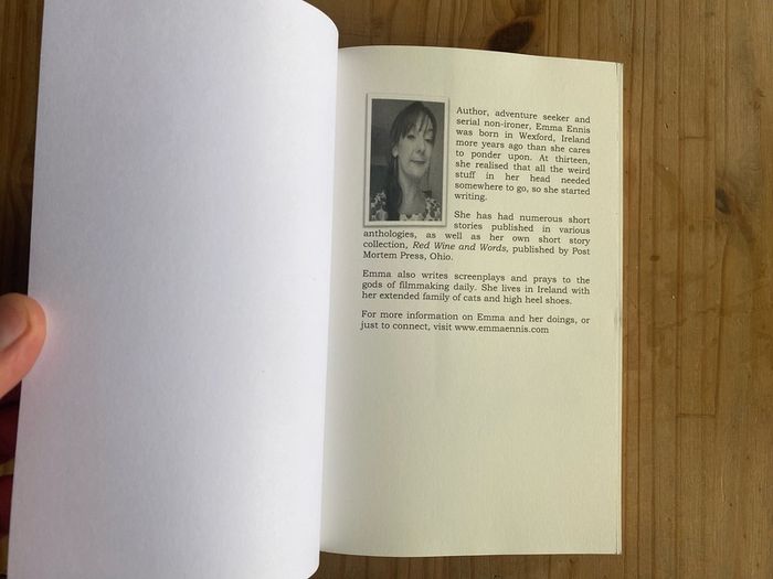 Emma Ennis SIGNED High Heels and Eulogies Book