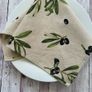 Table  runner ''Olives'' Matching napkins. Image 9