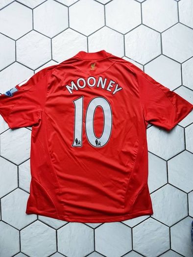 Liverpool Adidas Carlsberg football soccer jersey Mooney Size XL