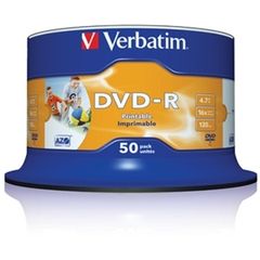 Verbatim 50 Pack DVD Printable DVD-R