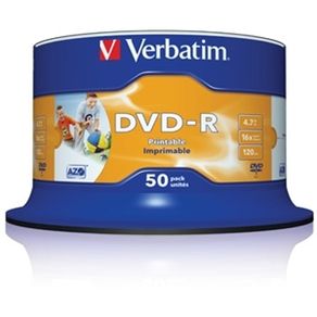 Verbatim 50 Pack DVD Printable DVD-R