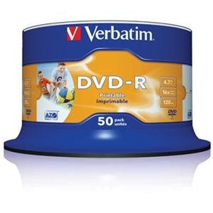 Verbatim 50 Pack DVD Printable DVD-R