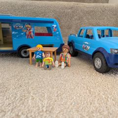 Playmobil pickup with camper