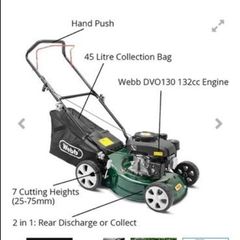 lawnmower WEBB Classic Petrol Push Mower 41Cm