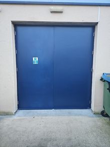 2 Galvanised Steel Doors insulated