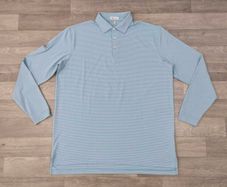 Peter Millar Long Sleeve Golf Polo Shirt Mens XL/XXL