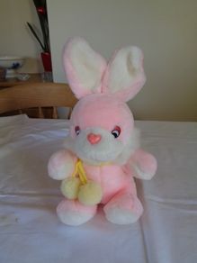Cuddly Pink/White Bunny for Sale