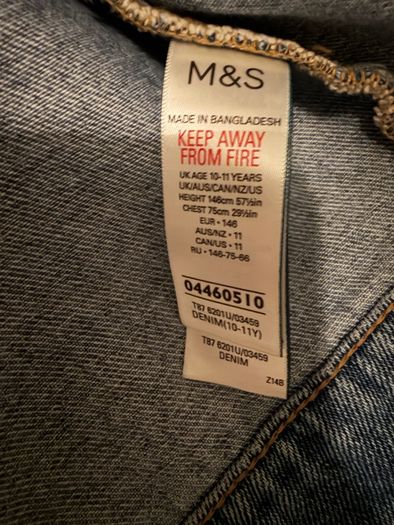 Kids denim jacket (age 10/11)