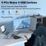 4-Port USB 3.0 Switch with Remote: Share Devices Effortlessly Image 5