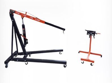 2 Ton Engine Crane & Engine Stand bundle