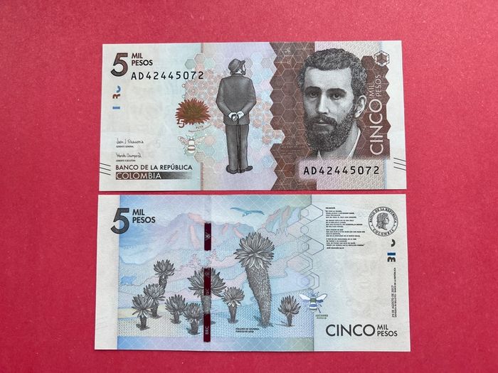 Colombia  5000. 2017. Pick. 459c.  ( Uncirculated )