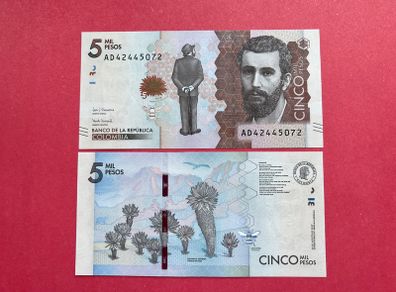 Colombia  5000. 2017. Pick. 459c.  ( Uncirculated )