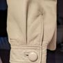 Vintage cream color leather jacket Image 3