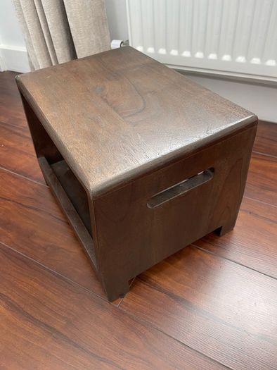 Low wood side table