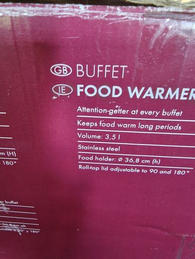 Buffet Food Warmer Sold pending collection