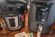 Ninja and fryer and Tefal pressure cooker