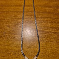 Vintage Silver Tone V Necklace
